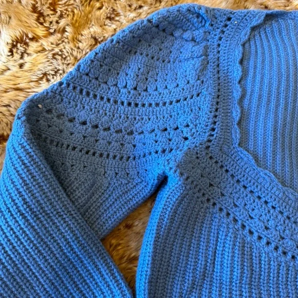 Sezane Moira Jumper Bleu D'hiver - Size L - Picture 4 of 8